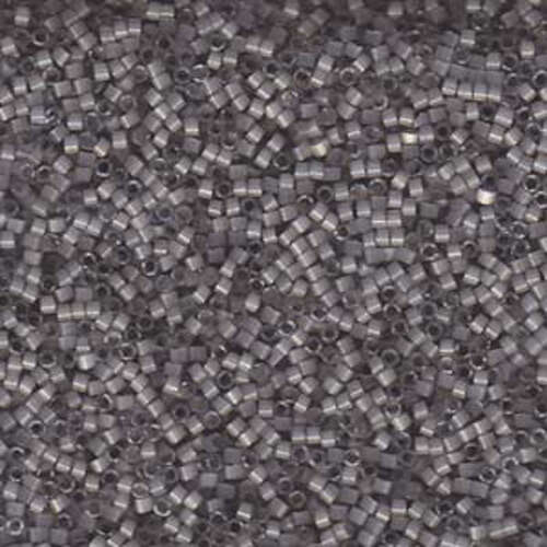 Miyuki 11/0 Delica Bead - DB1817 - Dyed Smoke Gray Silk Satin