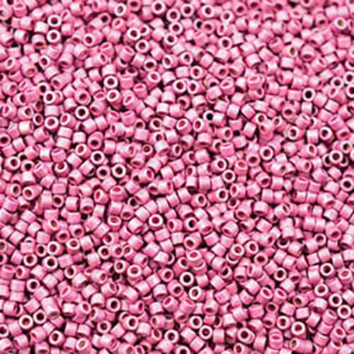 Miyuki 11/0 Delica Bead - DB1840F - Duracoat Galvanized Matte Hot Pink