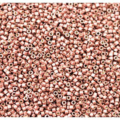 Miyuki 11/0 Delica Bead - DB1842F - Matte Duracoat Galvanized Dark Cranberry