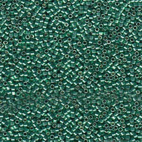 Miyuki 11/0 Delica Bead - DB1844 - Duracoat Galvanized Dark Mint Green
