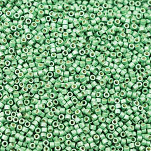 Miyuki 11/0 Delica Bead - DB1844F - Duracoat Galvanized Matte Dark Mint Green