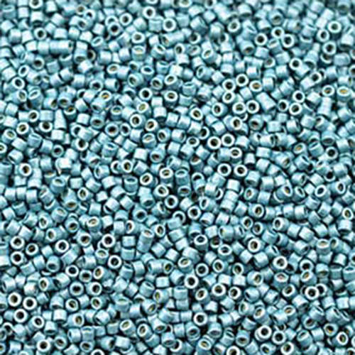 Miyuki 11/0 Delica Bead - DB1847F - Duracoat Galvanized Matte Dark Seafoam