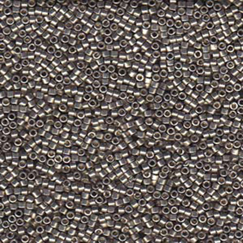 Miyuki 11/0 Delica Bead - DB1851 - Duracoat Galvanized Light Smoky Pewter