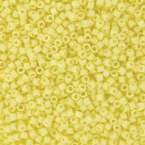 Miyuki 11/0 Delica Bead - DB2101 - Duracoat Opaque Light Lemon Ice