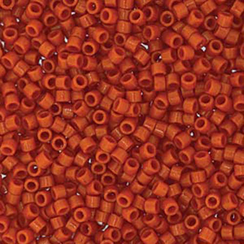 Miyuki 11/0 Delica Bead - DB2108 - Duracoat Opaque Persimmon