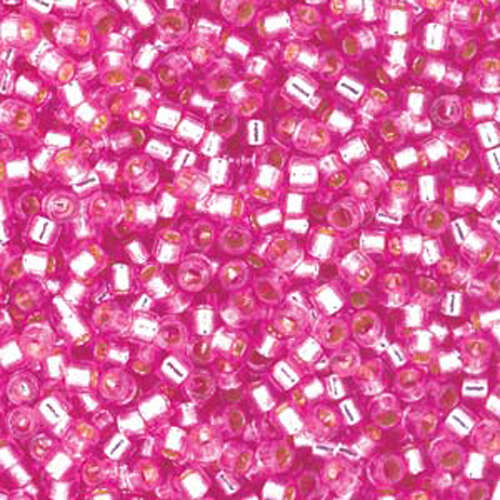 Miyuki 11/0 Delica Bead - DB2153 - Duracoat Silver Lined Pink Parfait