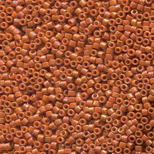 Miyuki 11/0 Delica Bead - DB2274 - Opaque Glaze Burnt Orange