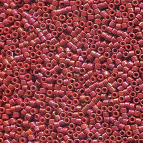 Miyuki 11/0 Delica Bead - DB2275 - Glazed Opaque Dark Red