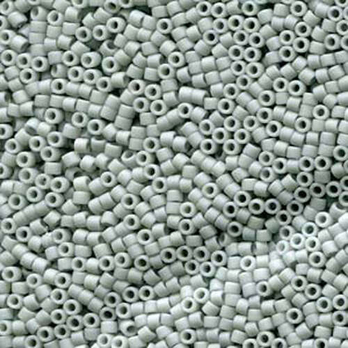 Miyuki 11/0 Delica Bead - DB2281 - Frosted Opaque Glaze Cadet Grey