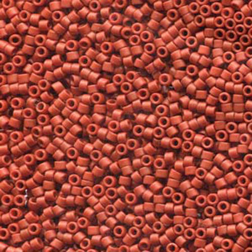Miyuki 11/0 Delica Bead - DB2288 - Frosted Glazed Opaque Red