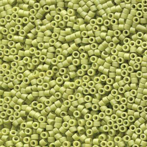 Miyuki 11/0 Delica Bead - DB2290 - Frosted Opaque Glaze Honeydew