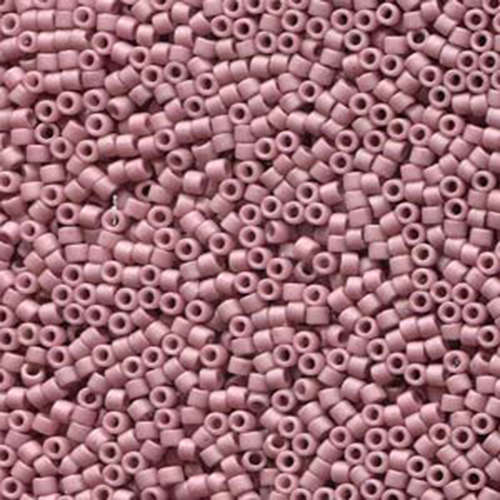 Miyuki 11/0 Delica Bead - DB2294 - Frosted Glazed Opaque Mauve