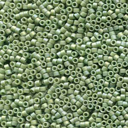 Miyuki 11/0 Delica Bead - DB2310 - Frosted Glazed Rainbow Kiwi