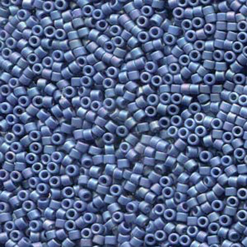 Miyuki 11/0 Delica Bead - DB2317 - Frosted Glazed Rainbow Nebula Blue