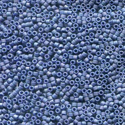 Miyuki 11/0 Delica Bead - DB2319 - Frosted Glazed Opaque Rainbow Navy Blue