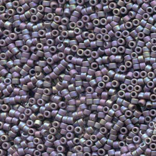 Miyuki 11/0 Delica Bead - DB2322 - Frosted Glazed Opaque Rainbow Grape