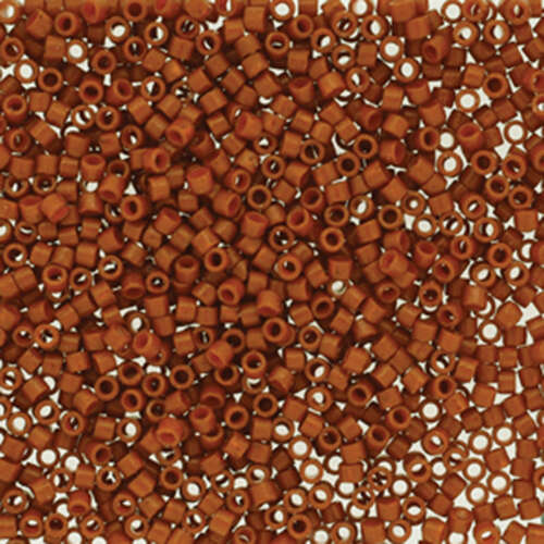Miyuki 11/0 Delica Bead - DB2352 - Duracoat Opaque Orange Rust
