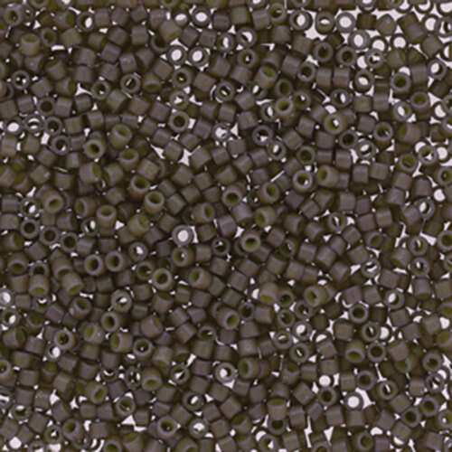 Miyuki 11/0 Delica Bead - DB2365 - Duracoat Opaque Ash Grey