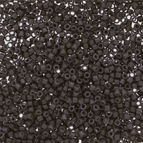 Miyuki 11/0 Delica Bead - DB2368 - Duracoat Opaque Charcoal Grey