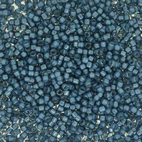 Miyuki 11/0 Delica Bead - DB2384 - Fancy Lined Dark Teal Blue