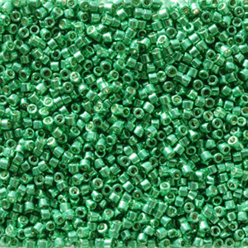 Miyuki 11/0 Delica Bead - DB2505 - Duracoat Galvanized Dark Mint Green