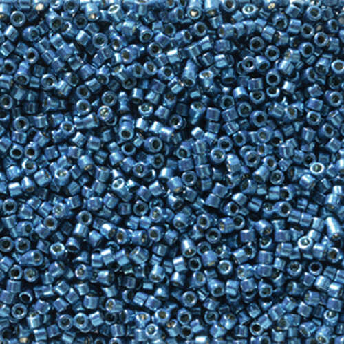 Miyuki 11/0 Delica Bead - DB2516 - Duracoat Galvanized Deep Aqua Blue