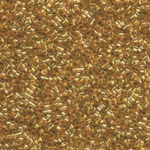 Miyuki 11/0 Delica Hex Cut Bead - DBC0033 - Lined 24Kt Gold