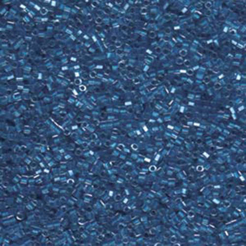 Miyuki 11/0 Delica Hex Cut Bead - DBC0920 - Sparkling Cerulean Blue Lined Crystal