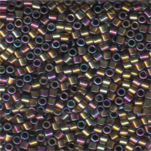 Miyuki 8/0 Delica Bead - DBL-0029 - Metallic Purple / Gold Iris