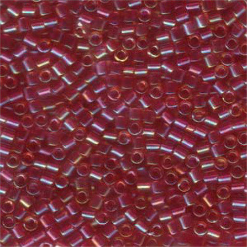 Miyuki 8/0 Delica Bead - DBL-0062 - Lined Light Cranberry AB