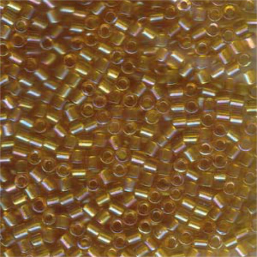 Miyuki 8/0 Delica Bead - DBL-0065 - Lined Topaz AB