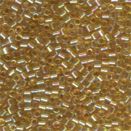 Miyuki 8/0 Delica Bead - DBL-0100 - Transparent Light Amber AB 