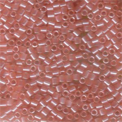 Miyuki 8/0 Delica Bead - DBL-0106 - Transparent Pink Luster