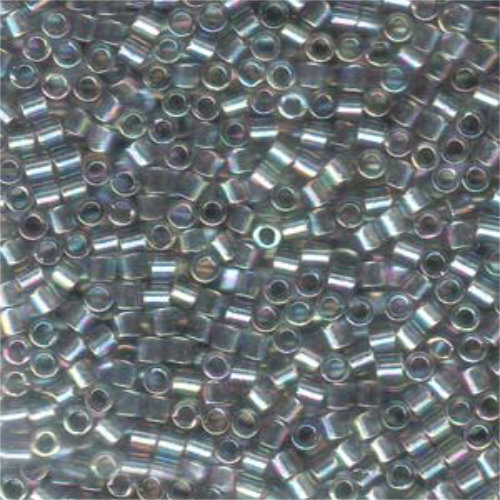 Miyuki 8/0 Delica Bead - DBL-0107 - Transparent Grey Iris AB