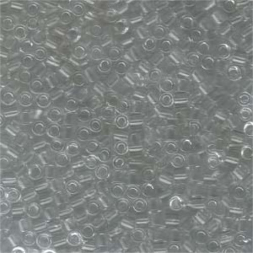 Miyuki 8/0 Delica Bead - DBL-0141 - Transparent Crystal