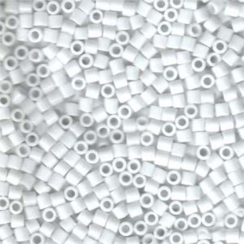 Miyuki 8/0 Delica Bead - DBL-0200 - Opaque Chalk White