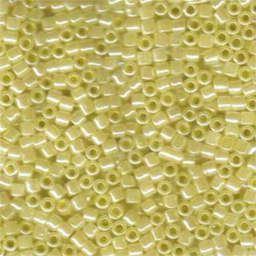 Miyuki 8/0 Delica Bead - DBL-0232 - Crystal Lined Pale Yellow Luster