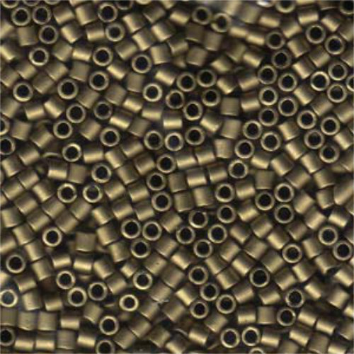 Miyuki 8/0 Delica Bead - DBL-0322 - Matte Metallic Gold