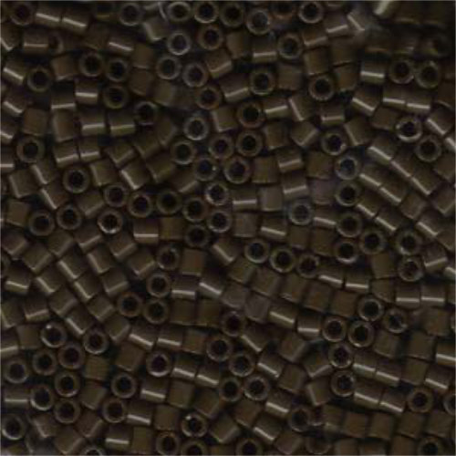 Miyuki 8/0 Delica Bead - DBL-0734 - Opaque Chocolate Brown