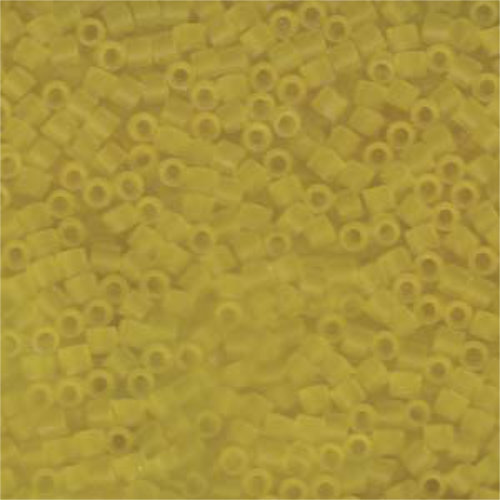 Miyuki 8/0 Delica Bead - DBL-0743 - Matte Transparent Yellow