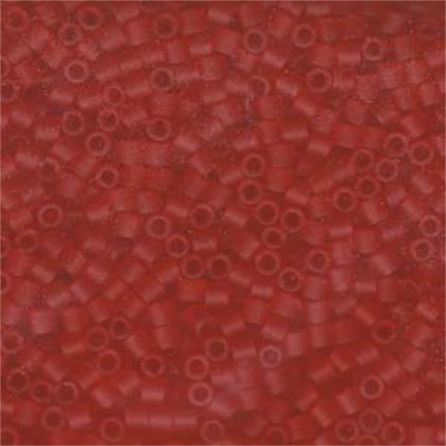 Miyuki 8/0 Delica Bead - DBL-0745 - Matte Transparent Light Red
