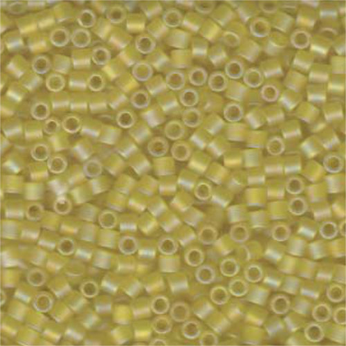 Miyuki 8/0 Delica Bead - DBL-0854 - Matte Transparent Pale Yellow AB