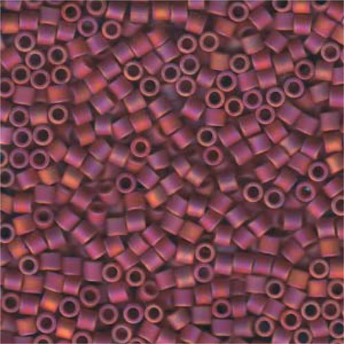 Miyuki 8/0 Delica Bead - DBL-0874 - Matte Opaque Maroon AB