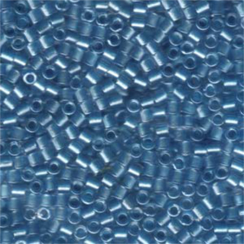 Miyuki 8/0 Delica Bead - DBL-0905 - Sparkling Aqua Lined Crystal