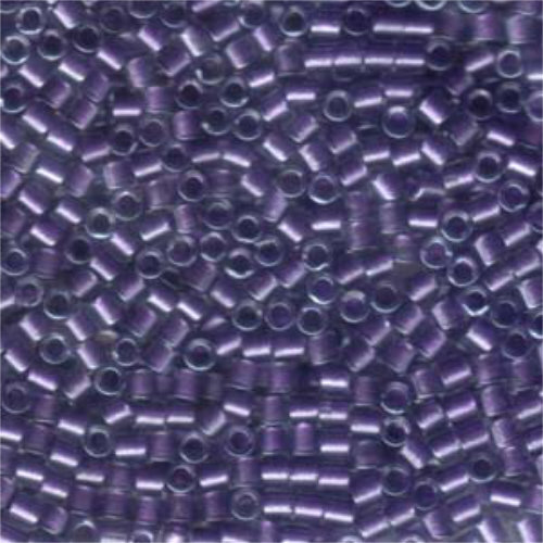 Miyuki 8/0 Delica Bead - DBL-0906 - Sparkling Purple Lined Crystal