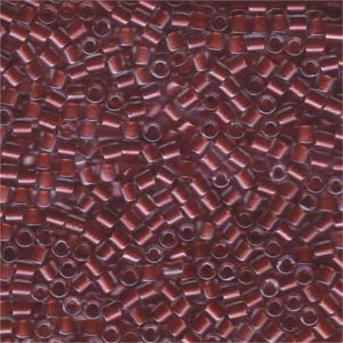 Miyuki 8/0 Delica Bead - DBL-0924 - Sparkling Cranberry Lined Crystal