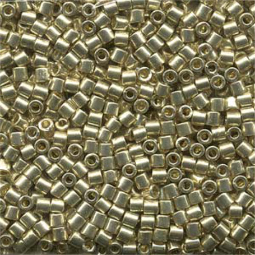 Miyuki 8/0 Delica Bead - DBL-1831 - Duracoat Galvanized Silver