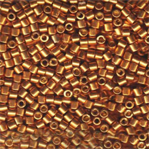 Miyuki 8/0 Delica Bead - DBL-1833 - Duracoat Galvanized Yellow Gold