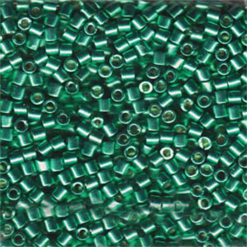 Miyuki 8/0 Delica Bead - DBL-1844 - Duracoat Galvanized Dark Mint Green