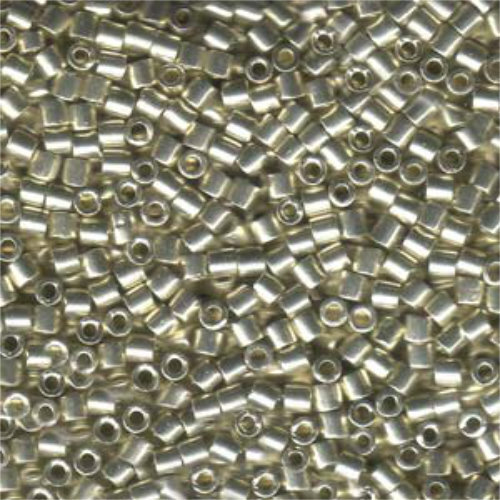 Miyuki 8/0 Delica Bead - DBL-0035 - Galvanized Silver